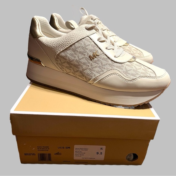 Michael Kors Raina logo-jacquard Platform Sneakers, New - Picture 5 of 5